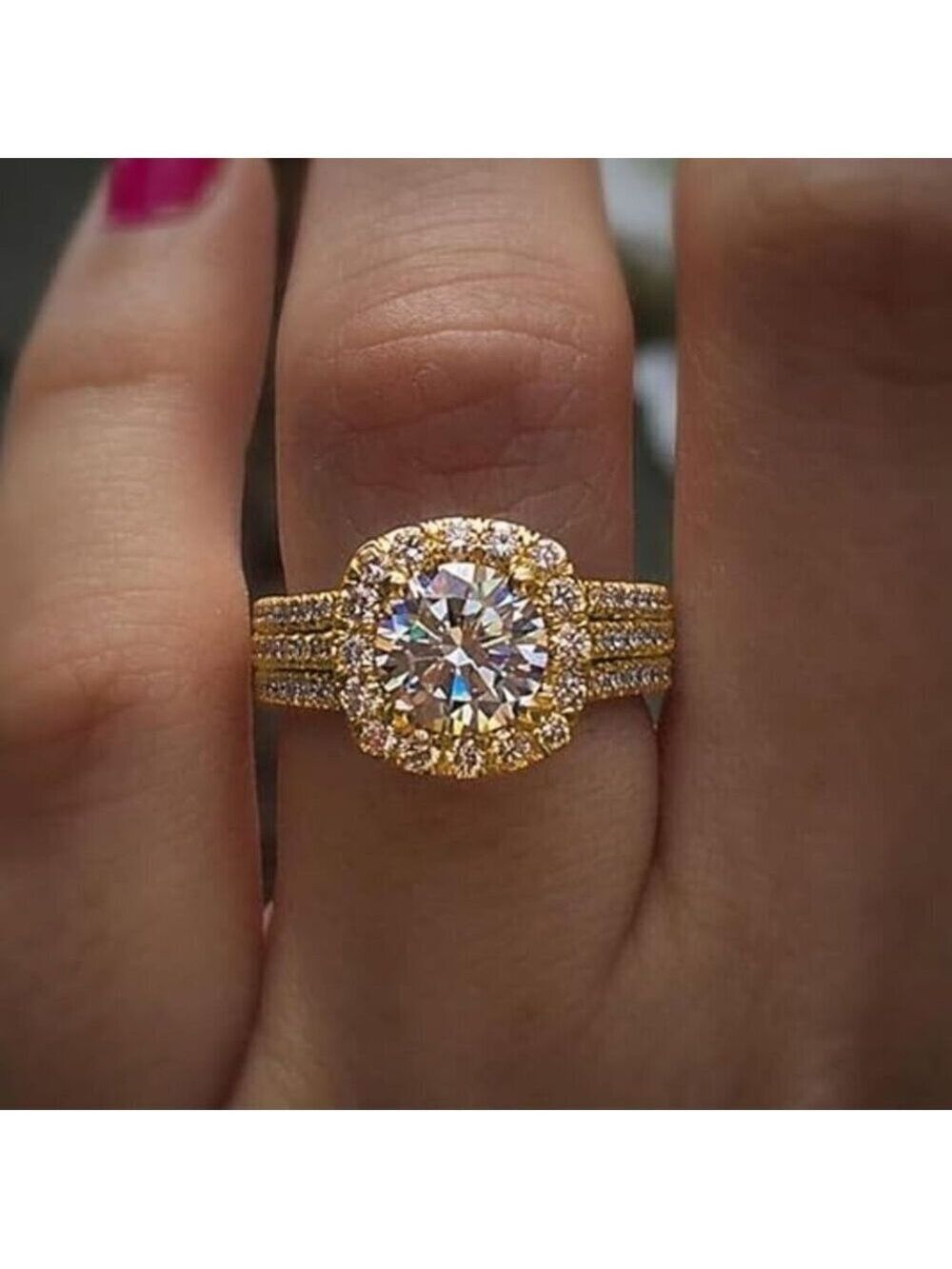 Women Gorgeous Eternity Promise Ring Size 7